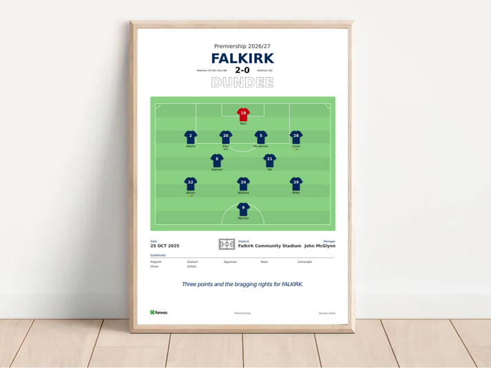Falkirk vs Dundee — Match Day (25 Oct 2025)