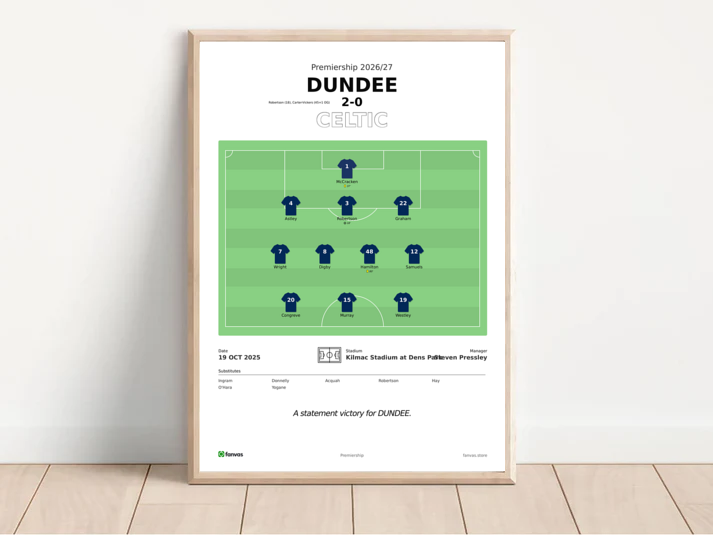 Dundee vs Celtic — Match Day (19 Oct 2025)
