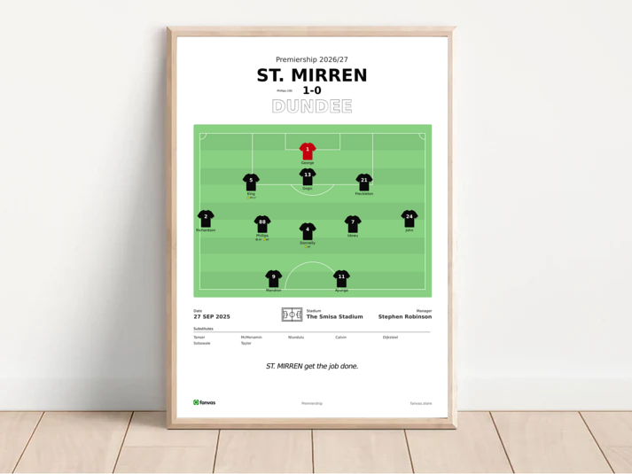 St. Mirren vs Dundee — Match Day (27 Sep 2025)