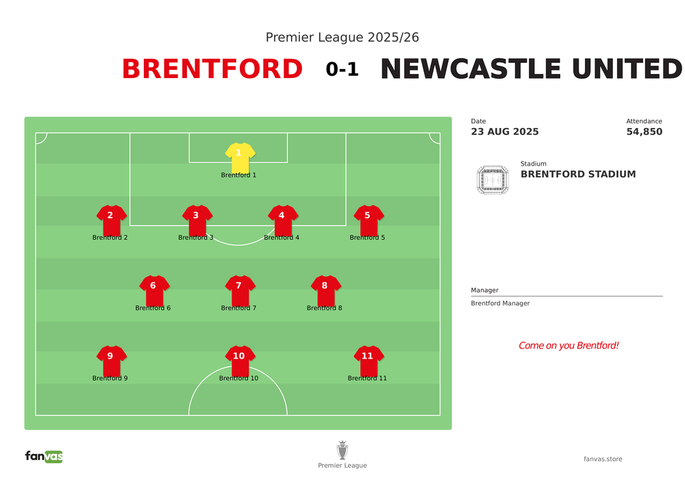 Brentford vs Newcastle United — Match Day