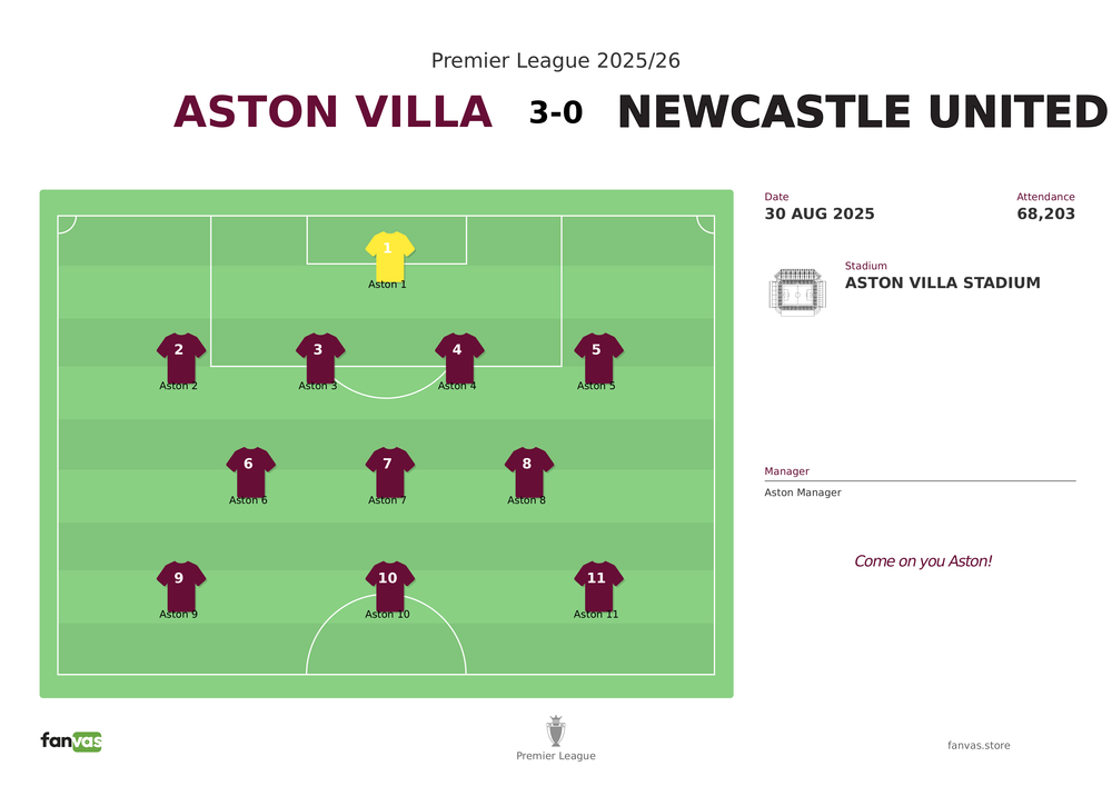 Aston Villa vs Newcastle United — Match Day