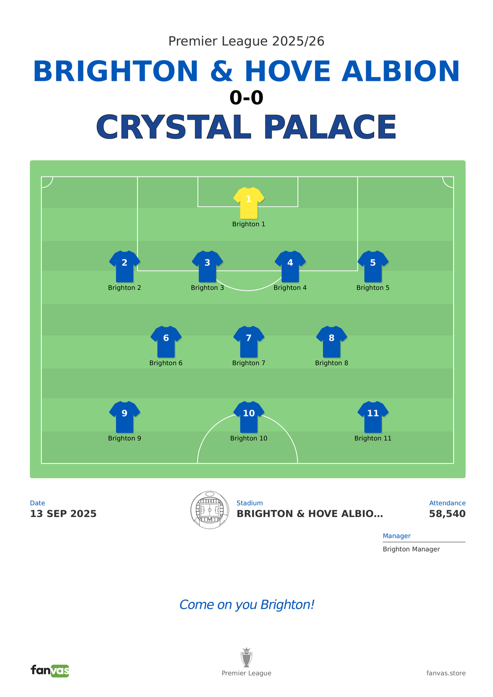 Brighton & Hove Albion vs Crystal Palace — Match Day