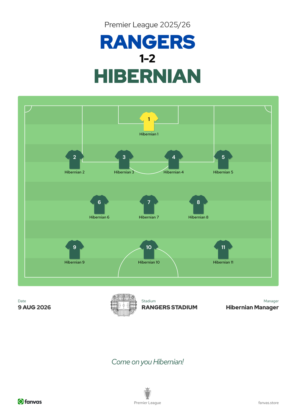 Rangers vs Hibernian — Match Day (9 Aug 2026)