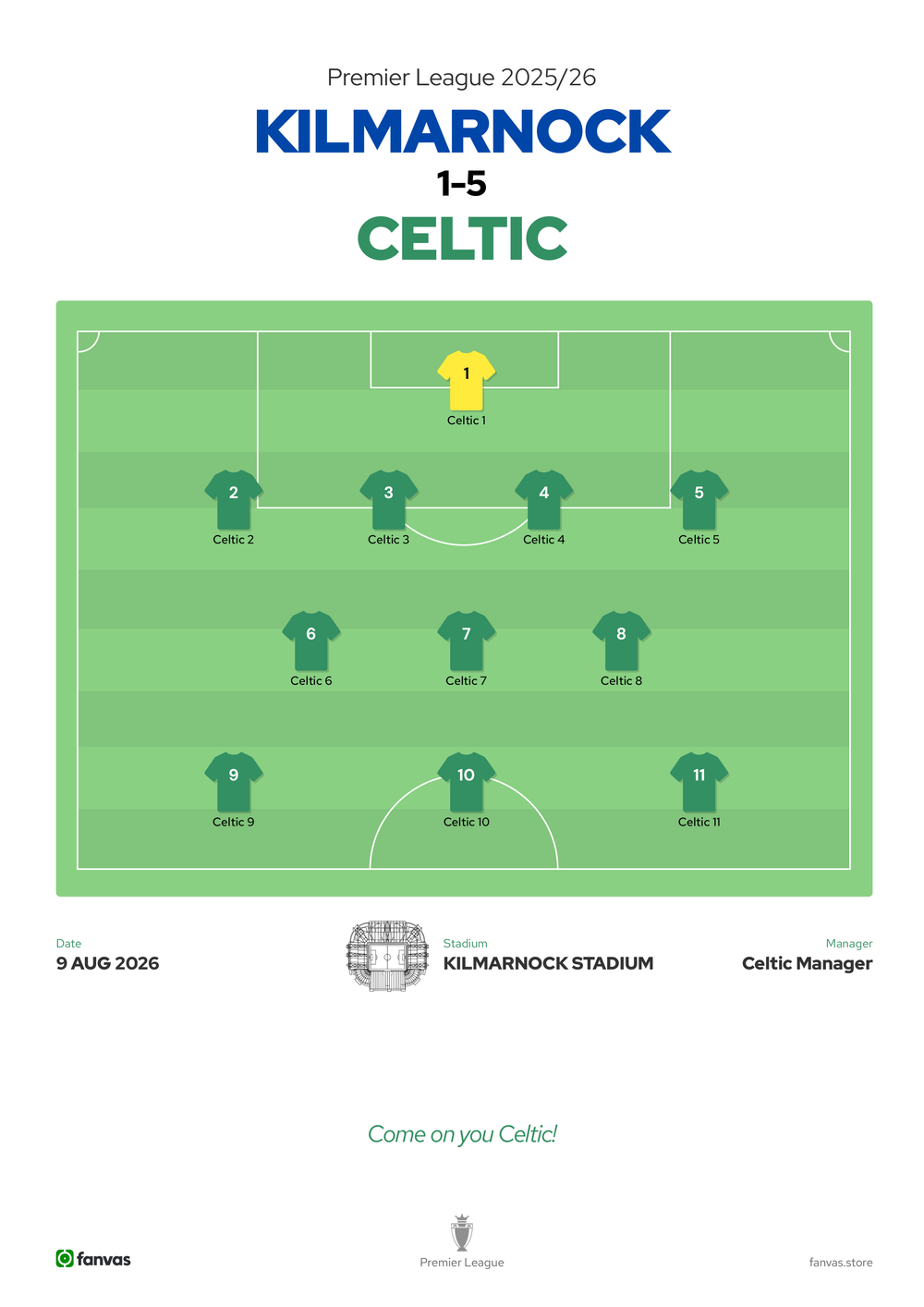 Kilmarnock vs Celtic — Match Day (9 Aug 2026)