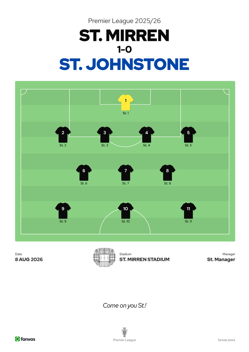 St. Mirren vs St. Johnstone — Match Day (8 Aug 2026)