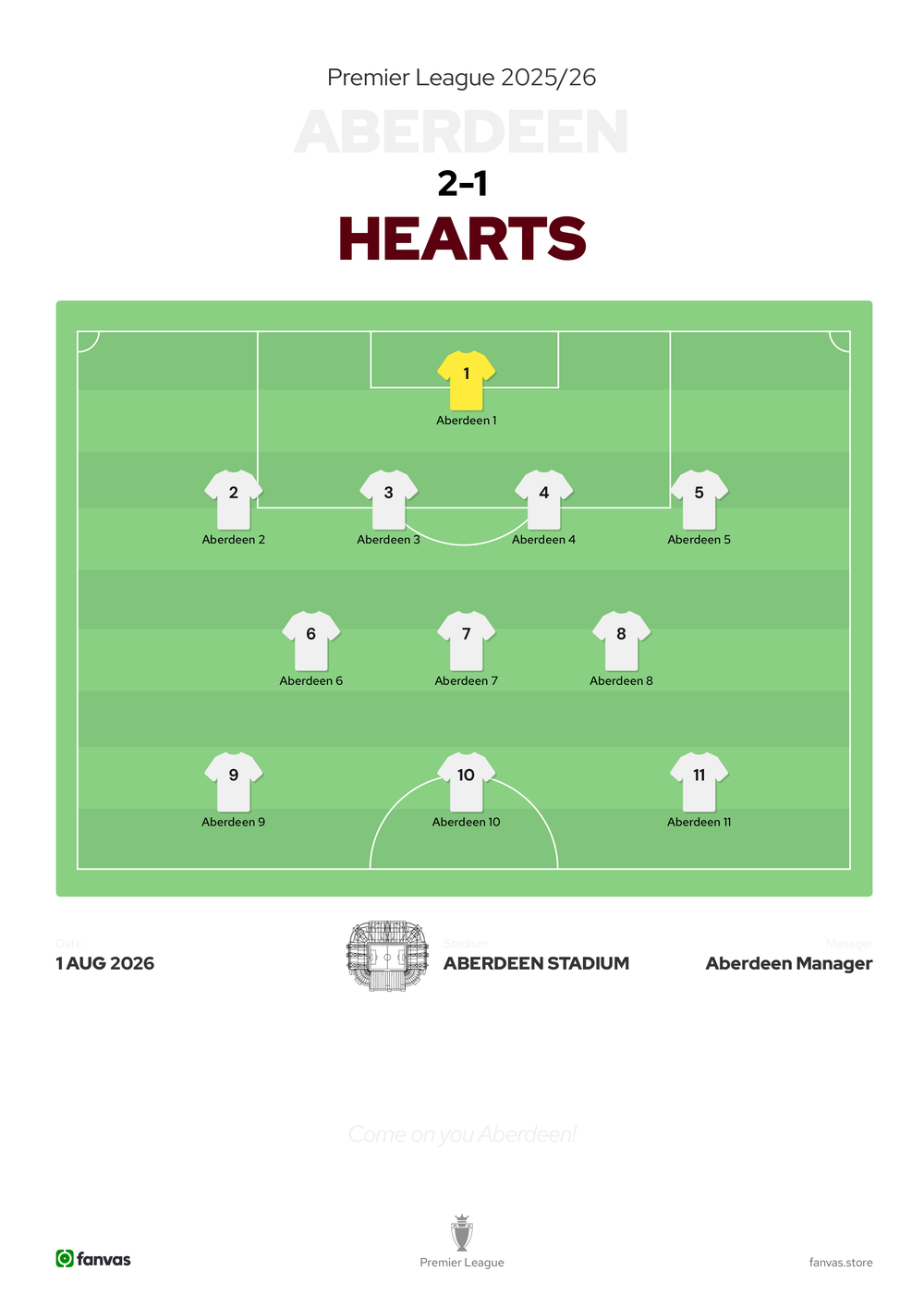 Aberdeen vs Hearts — Match Day (1 Aug 2026)