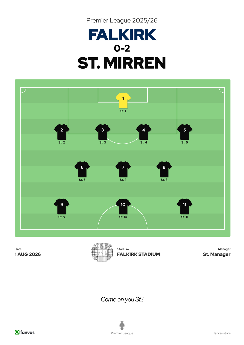Falkirk vs St. Mirren — Match Day (1 Aug 2026)