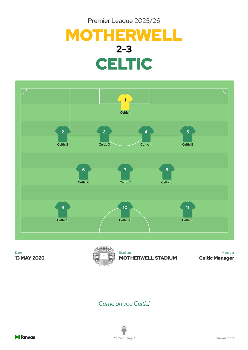 Motherwell vs Celtic — Match Day (13 May 2026)