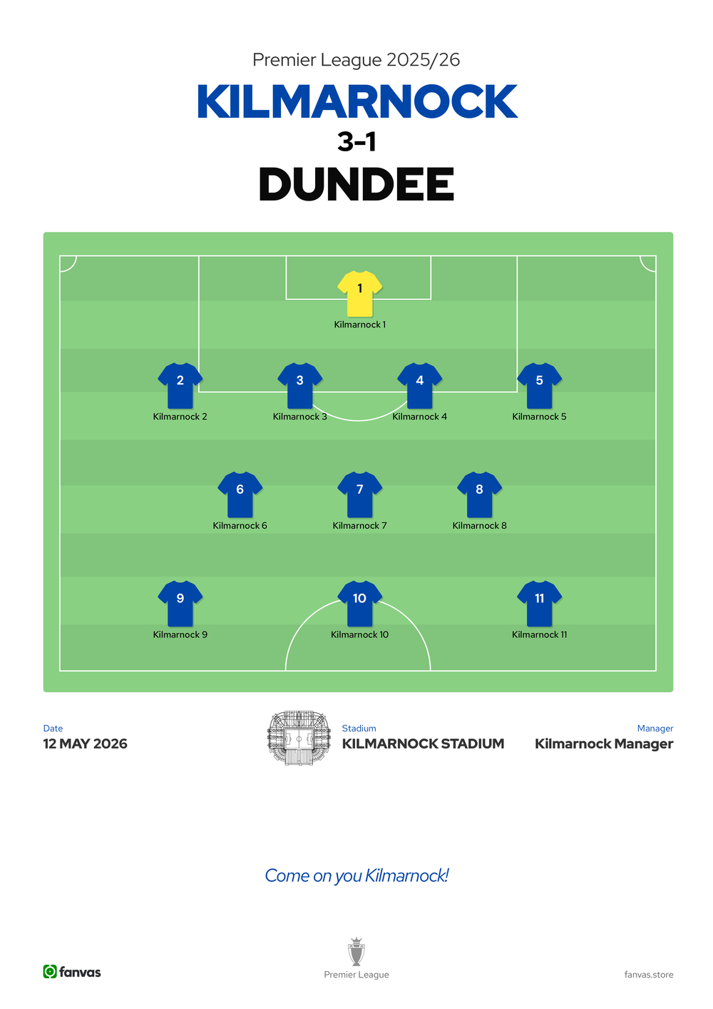 Kilmarnock vs Dundee — Match Day (12 May 2026)