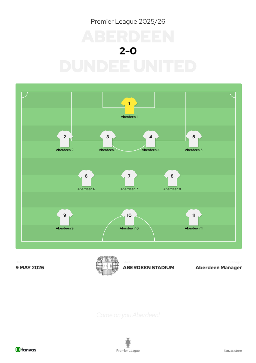 Aberdeen vs Dundee United — Match Day (9 May 2026)