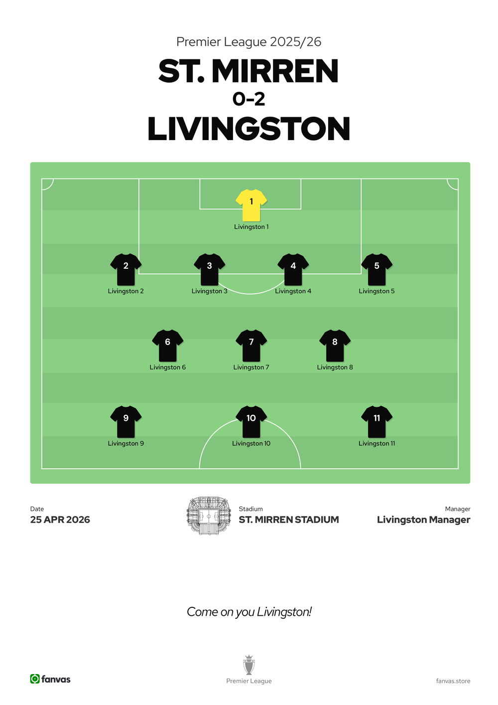 St. Mirren vs Livingston — Match Day (25 Apr 2026)