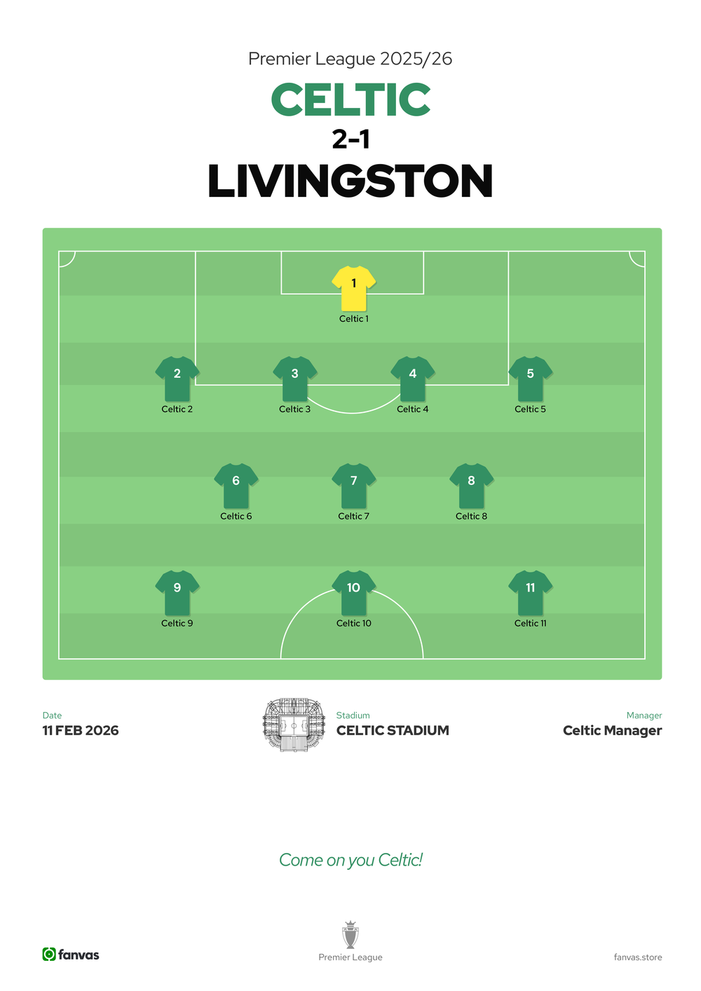 Celtic vs Livingston — Match Day (11 Feb 2026)