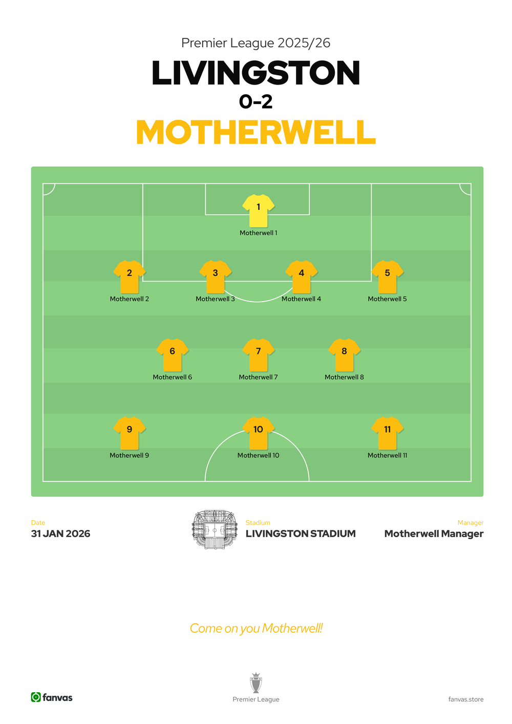 Livingston vs Motherwell — Match Day (31 Jan 2026)