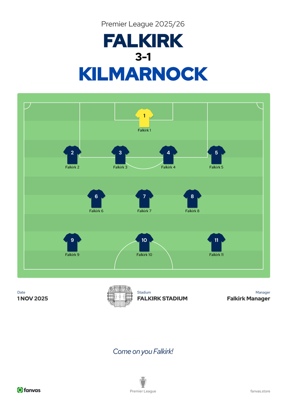Falkirk vs Kilmarnock — Match Day (1 Nov 2025)