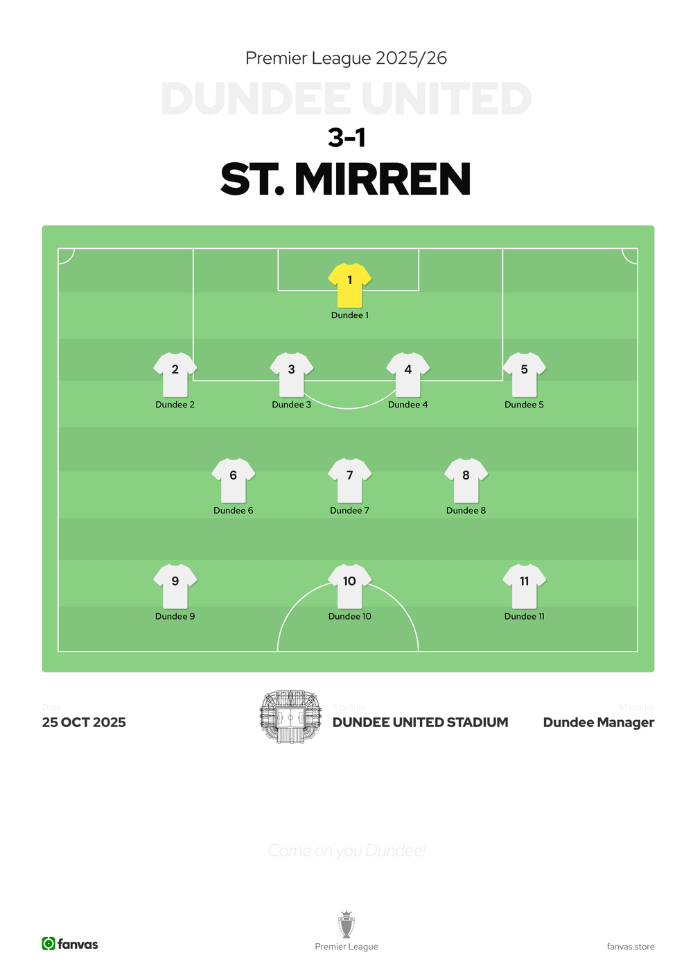 Dundee United vs St. Mirren — Match Day (25 Oct 2025)