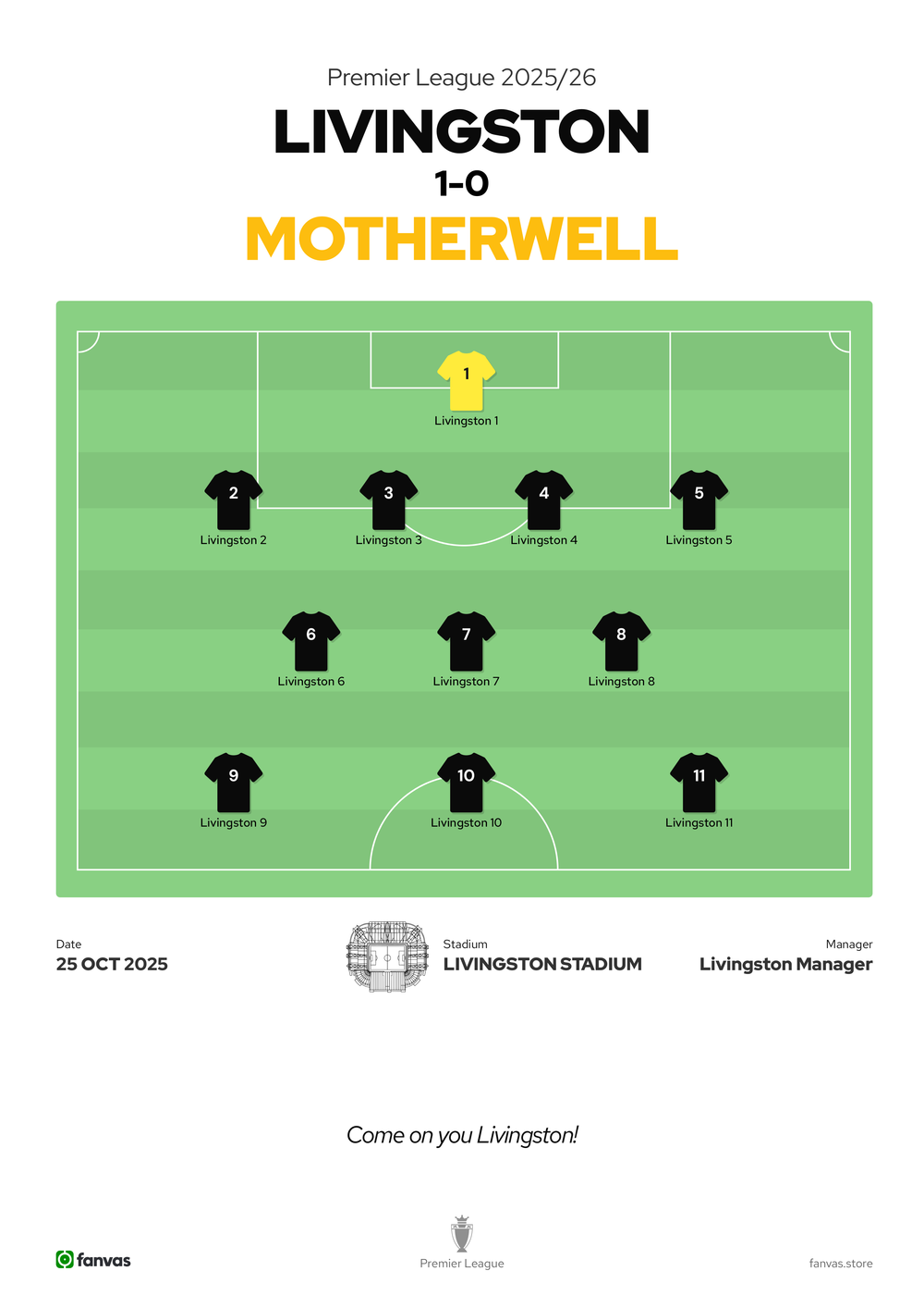 Livingston vs Motherwell — Match Day (25 Oct 2025)