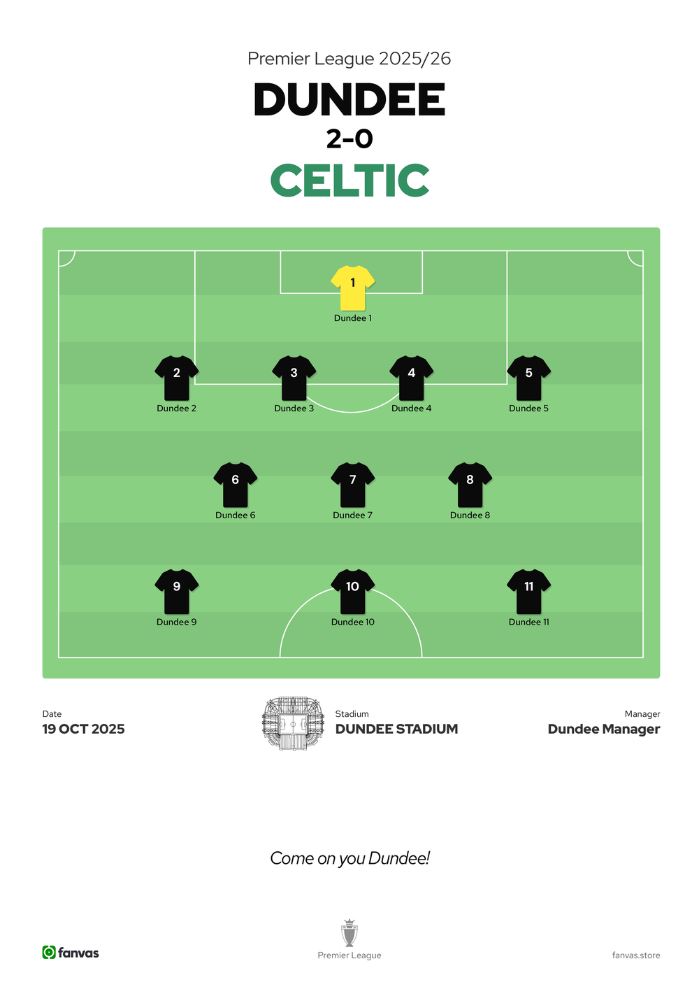 Dundee vs Celtic — Match Day (19 Oct 2025)