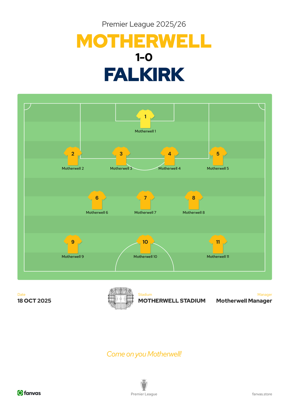 Motherwell vs Falkirk — Match Day (18 Oct 2025)