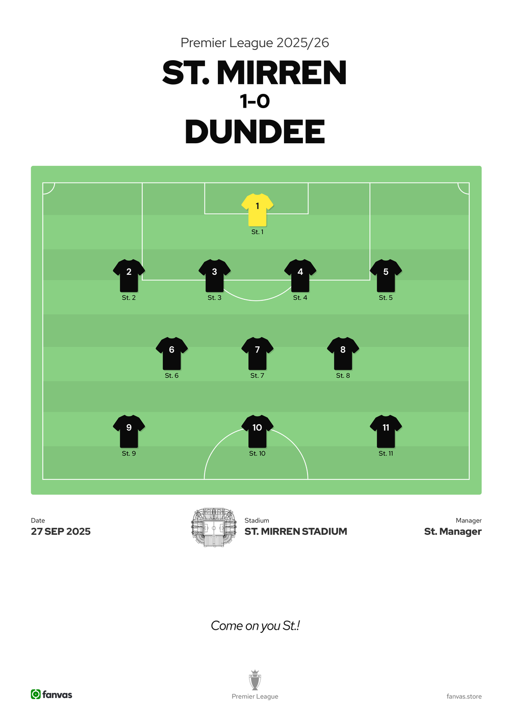 St. Mirren vs Dundee — Match Day (27 Sep 2025)