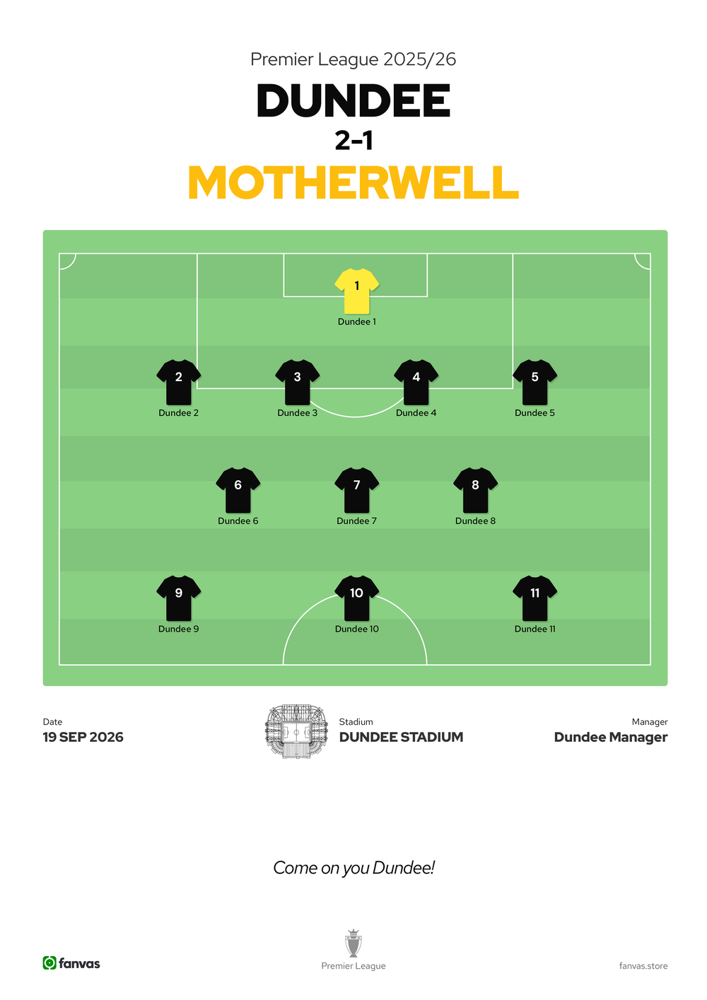Dundee vs Motherwell — Match Day (19 Sep 2026)