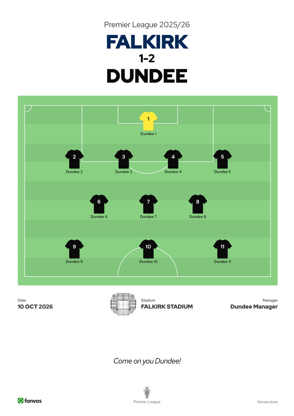 Falkirk 1 - 2 Dundee