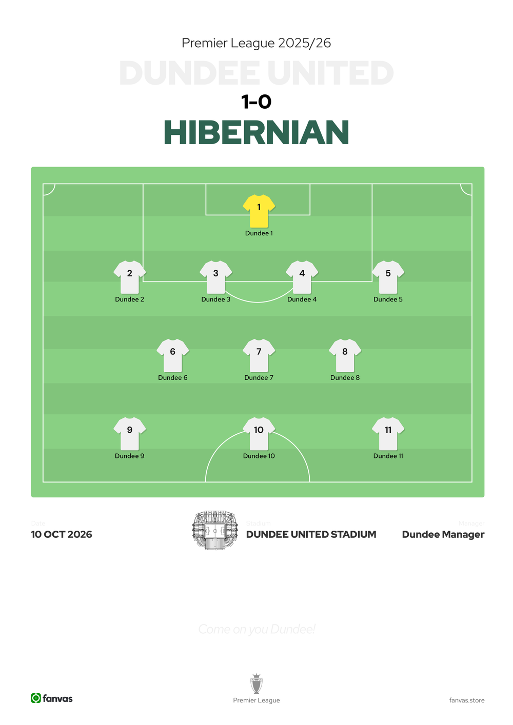 Dundee United 1 - 0 Hibernian